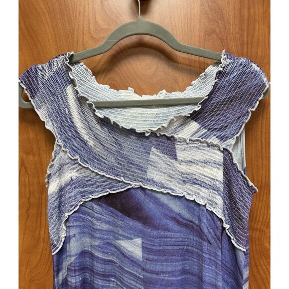 Soft Surroundings Delphinium Long Maxi Dress NWT Size M Blue White - Picture 2 of 9